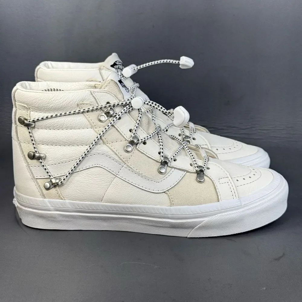 Vans SK8-Hi Echo DX Utility Kit Sneakers Off White/White womens size 7.5